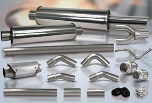 Stainless steel exhaust components