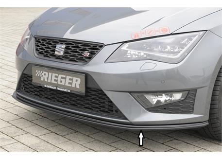 Rieger spoiler for front bumper for Seat Leon Cupra 5F 3-dr. (sc), 5-dr.,  5-dr. (ST/station wagon) before facelift, ABS