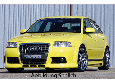 Rieger Spoilerstoßstange R-Frame for Audi A3 8L 3-dr., 5-dr., ABS, for  orig. Audi A6 grill, with lateral ribs, with holders for orig. fog lights,  for cars with headlight washing system